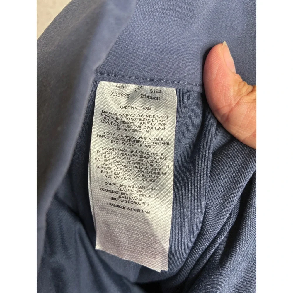 Columbia Blue Gray Cinch Side Active Skort Large XK3835 Hiking Golf Skirt